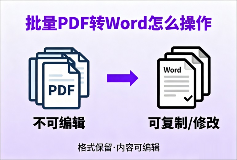 批量PDF转Word