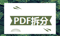 PDF怎么拆分成多个PDF，看完这篇文章你就明白了