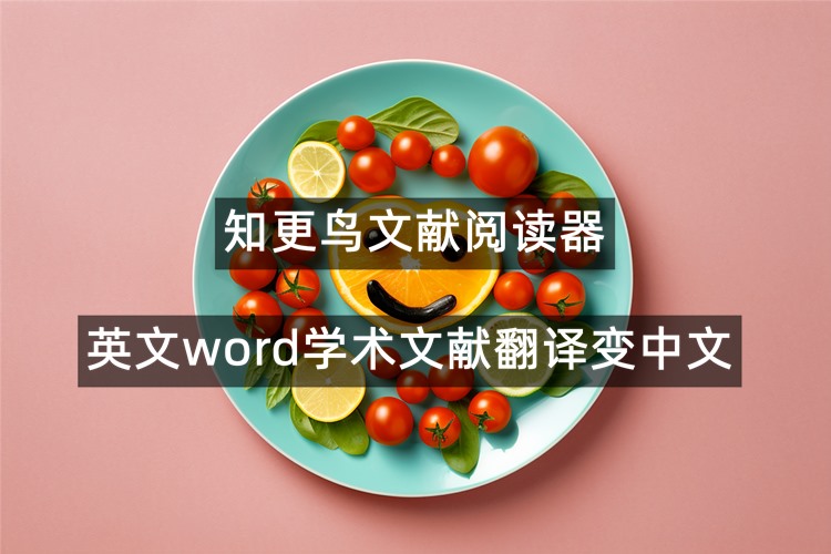 知更鸟文献阅读器—英文word学术文献翻译变中文