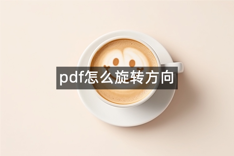 pdf怎么旋转方向？在线分享3个妙招