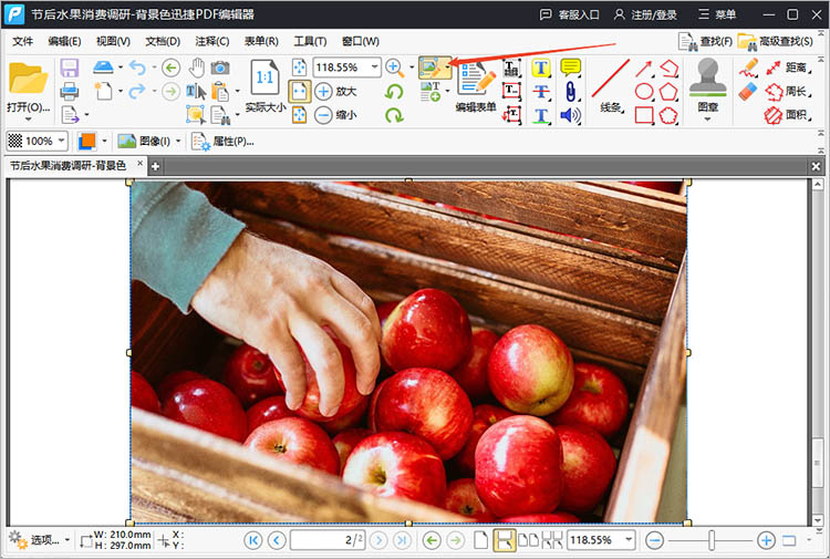 迅捷PDF编辑器使用步骤二